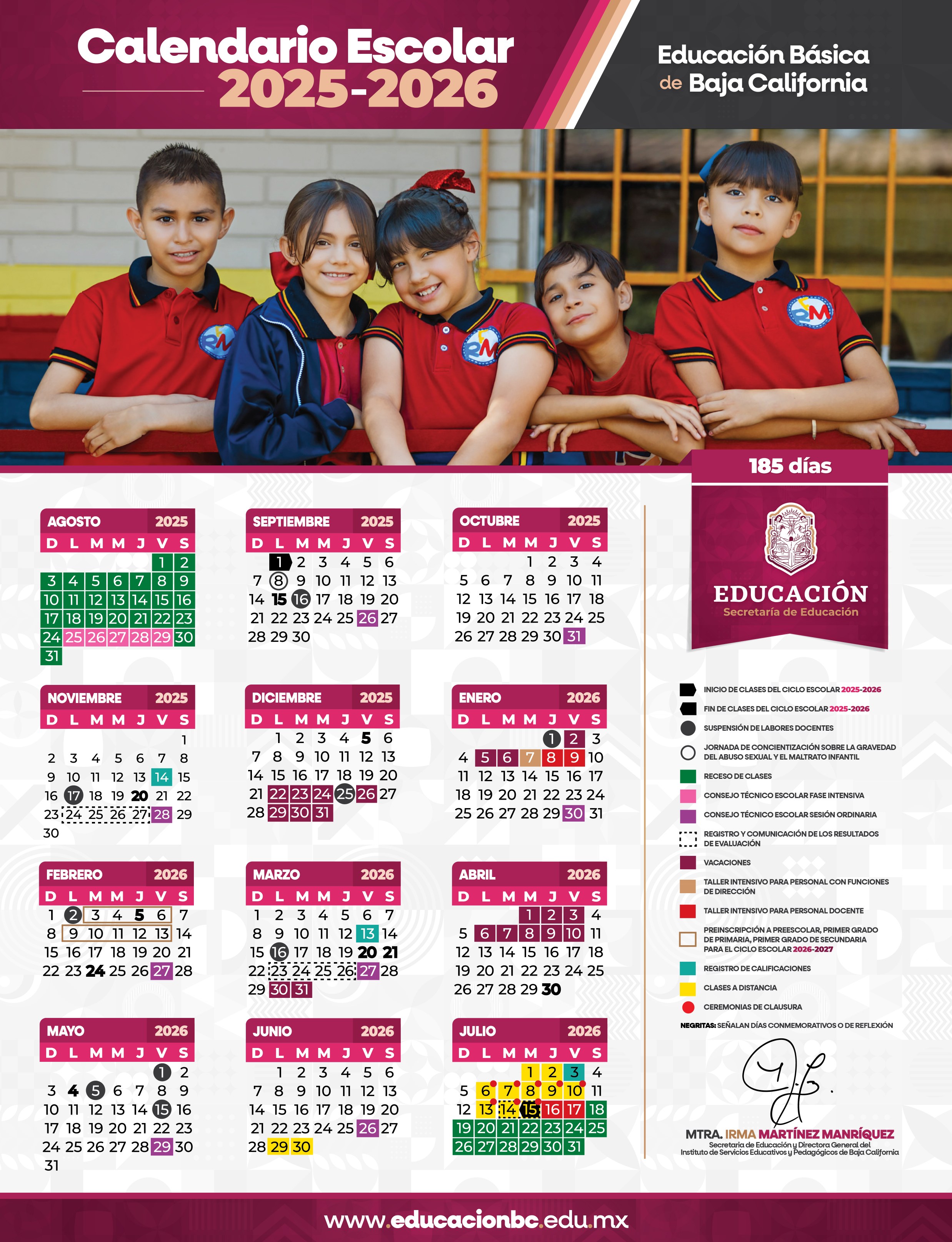 Calendario Escolar 2025-2026